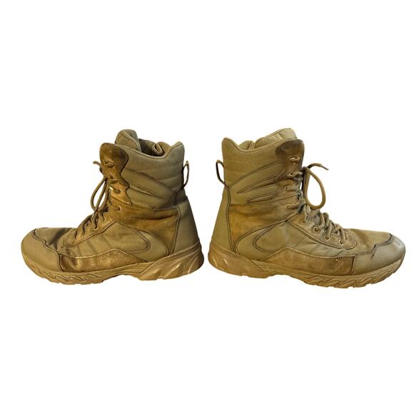 Smith & Wesson Ranger SZ wr 1091 khaki combat boot sz 13 high top zip lace up - Picture 4 of 7